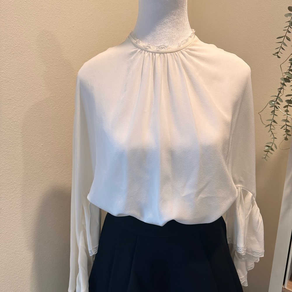NWT Prada cream blouse